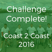 Coast 2 Coast Challenge Complete