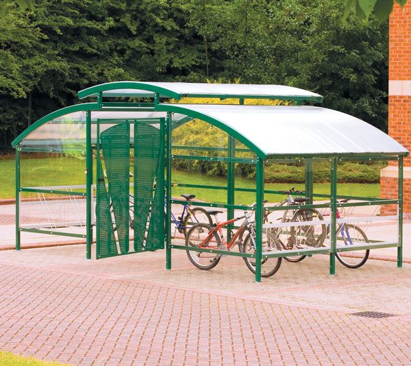 Cycle Compound with Lockable Gate & Canopy