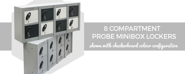 8 Compartment Probe Minibox Lockers