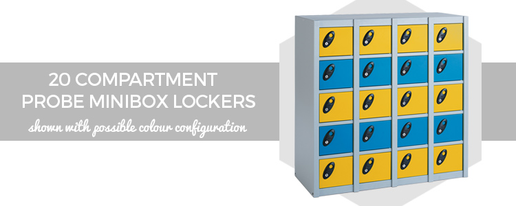 20 Compartment Probe Minibox Lockers