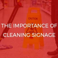 The importance of cleaning signage