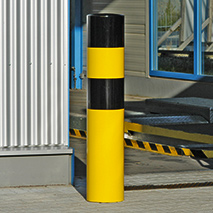 safety bollards - road blockers for car park barrier