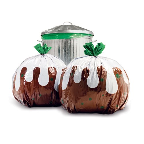 Christmas Pudding bin bags