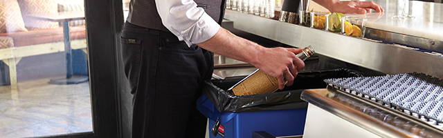 Slim Bin under Bar Counter