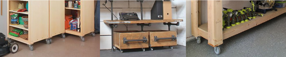 Shelving, Boxes, Workbenches on Wheels