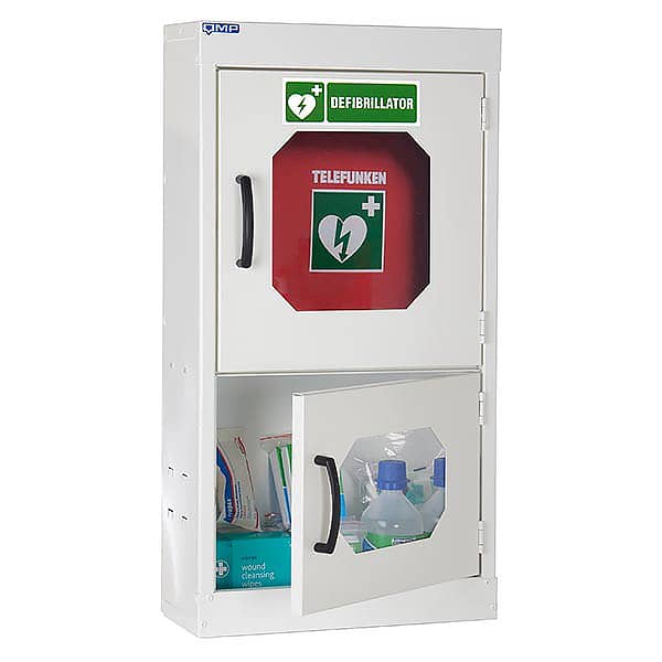 First Aid Cabinet with Defibrillator