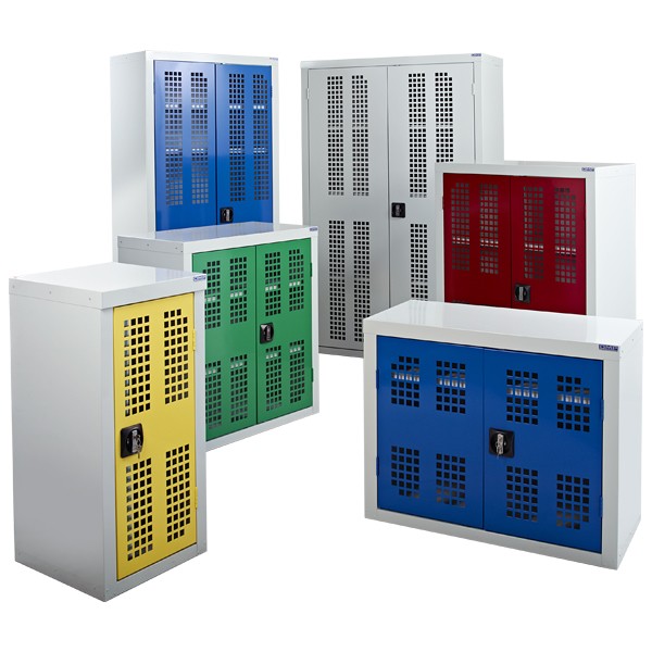 Perforated Door Storage Cabinets