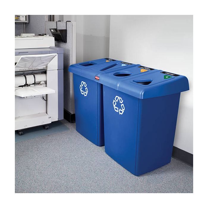 Rubbermaid Glutton Recycling Bin Kit - 348 Litre