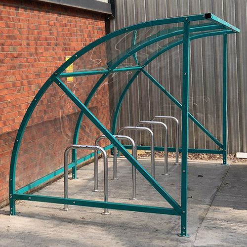 Green Dudley Cycle Shelter