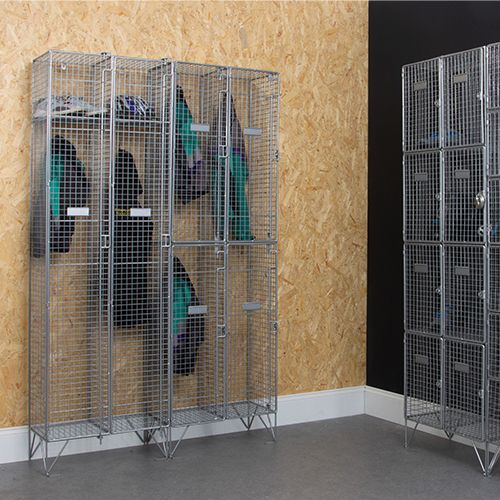 TUFF Wire Mesh Lockers - Nest of Two