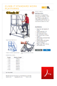 Climb-It Standard Work Platforms