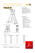 Climb-It Large Platform Folding Step Ladders
