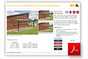 TUFF Wall Mounted Cycle Shelter Specification