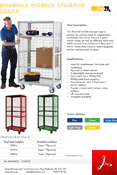 Boxwell Mobile Storage Cages Data Sheet