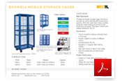 Boxwell cage trolley data sheet Specification 