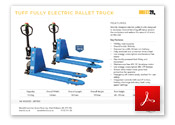 TUFF Fully Electric Pallet Trucks
