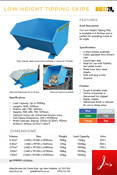 Low Height Tipping Skips Data Sheet