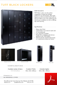 TUFF Black Lockers Data Sheet