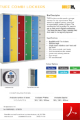 TUFF Combi Lockers Data Sheet