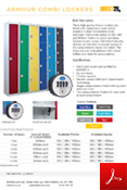 Armour Combi Lockers Data Sheet