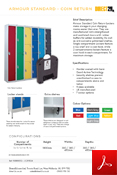 Armour standard coin return Lockers Data Sheet