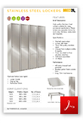 Stainless Steel Lockers Data Sheet