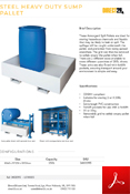Steel Heavy Duty Sump Pallet