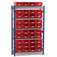 Shelving with Boxes