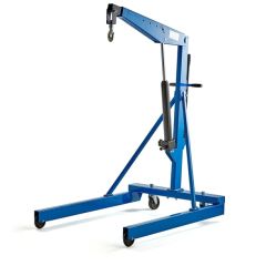 Folding workshop crane = 1000kg load - blue