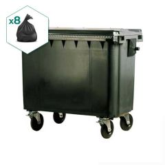 500L 4 Wheeled Bin