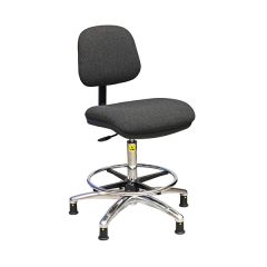 Anti Static Comfort Chair with Footring - Charcoal