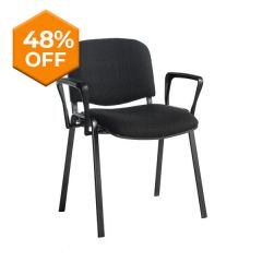 Alford Black Frame Stackable Chairs - without arms