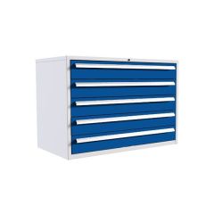 1200 Euroslide 5 drawer 5 x 150mm - Blue