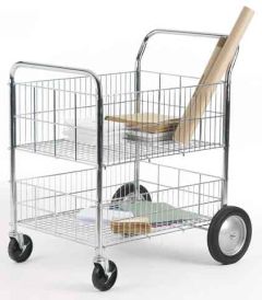 Mail Trolley - Chrome Plated Wire