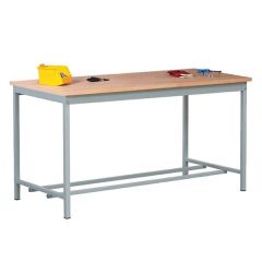 General Purpose Square Tube Workbenches - Beech Worktop - 500kg