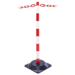 Guarda Plastic Chain Posts - Rubber Base