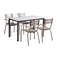 Marlow grey dining set of 4 