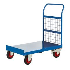 Mesh Sided Platform Trucks - Blue