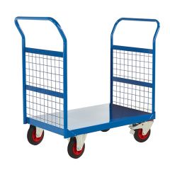 Mesh Sided Platform Trucks - Blue