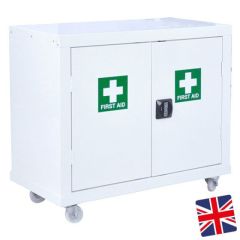 Mobile First Aid Cabinet - H1040 x W900 x D460mm