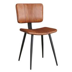 Opel Side Chair in Leather