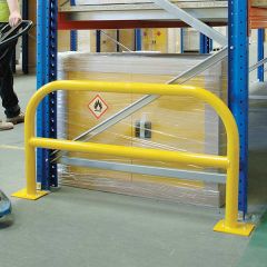 Protecting pallet racking ends