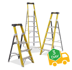 Climb-it Glass Fibre Platform Stepladders