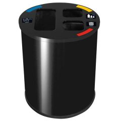 Waste Separation Open Bin - with Stickers