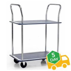 Steel 2 Shelf Trolley