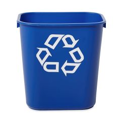 Rubbermaid Soft Wastebaskets - 12.9L - Blue Recycling