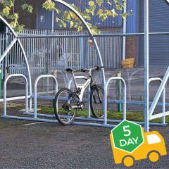 Sheffield Bike Racks - In Use with Fortis Cycle Shelter