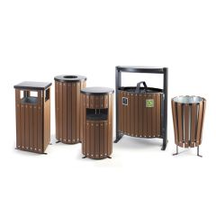 Outdoor waste bins