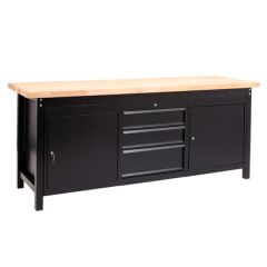 TUFF Premium Workbench - Triple Storage - 2 x Cupboards / 1 x 3 Drawers