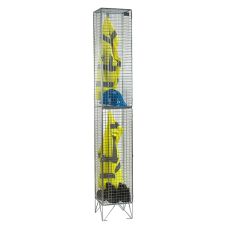 2 Door Wire Mesh Locker